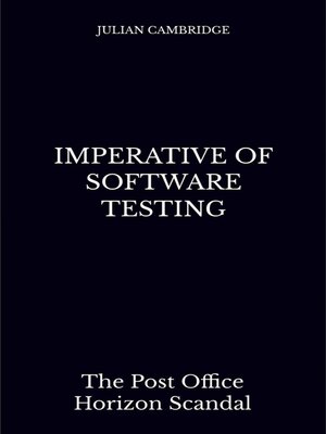 cover image of Imperative of Software Testing